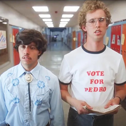 Miniatura 2 de DIRTYRAGZ Camiseta Vote for Pedro para hombre, camiseta gráfica de Napoleon Dynamite