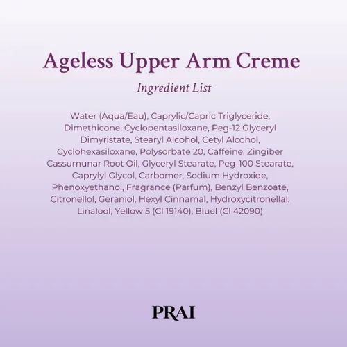 Miniatura 3 de PRAI Beauty Ageless Upper Arm Creme, Anti-Aging and Repairing Body Cream, Skin Firming and Tightening Lotion for Upper Arm, Firming Lotion for Loose