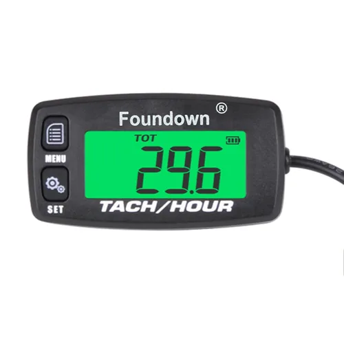 Tacómetro de motor pequeño, medición de RPM, medidor de horas digital, monitoreo de horas del motor para aviones ultraligeros, motosierra,