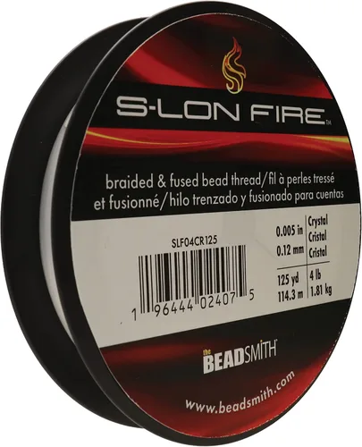 Miniatura 25 de The Beadsmith S-Lon Fire - Hilo de cuentas trenzado y fundido - Prueba de 6 libras, diámetro de 0.006 pulgadas/0.006 in, carrete de 50 yardas