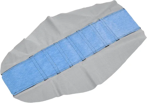 Miniatura 5 de X AUTOHAUX Funda universal para asiento de motocicleta de cuero sintético suave con amortiguación antideslizante, azul y negro