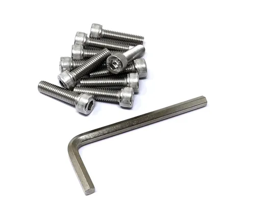 Miniatura 91 de iexcell 25 piezas M4 x 60/65/70/75/3.150 in paso de rosca 0.028 in acero inoxidable 304 cabeza hexagonal Tornillos Tornillos surtido Kit
