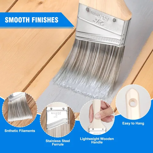 Miniatura 3 de Kit de rodillos de pintura, pinceles de pintura y juego de rodillos de pintura pequeños de espuma de 4 pulgadas, herramientas de pintura todo en uno
