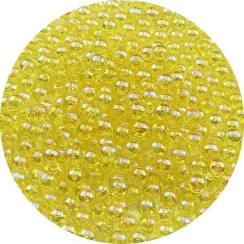 Miniatura 48 de 2000 cuentas redondas acrílicas de 0.157 pulgadas (0.157 in), cuentas espaciadoras de colores AB con agujero para bricolaje, pulseras, collares