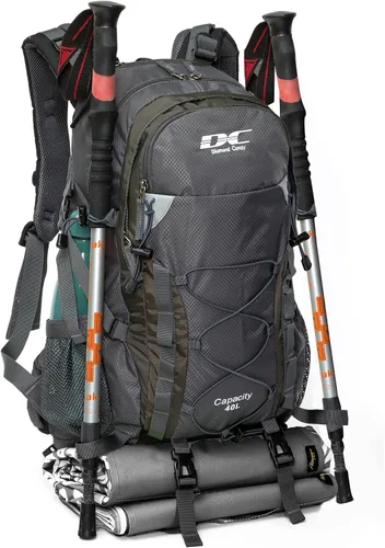 Miniatura 3 de Diamond Candy Mochila de Senderismo Impermeable para Hombres y Mujeres, Mochila Ligera de Día para Viajes y Campamento Waterproof Gris