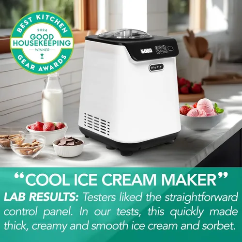 Miniatura 2 de Whynter Máquina automática para hacer helados de 1.28 cuartos de galón vertical con compresor integrado, pantalla digital LCD y temporizador, sin