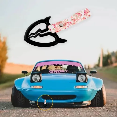 Miniatura 5 de Q1-TECH, JDM Tsurikawa Anillo japonés de metro, tren, autobús, mango de coche, cuerno de diablo, mango de corazón roto, correa de mano, parachoques