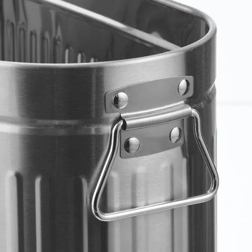 Miniatura 5 de mDesign Organizador grande de papel higiénico de acero, contenedor de almacenamiento de 6 rollos para suelo de baño, se adapta debajo del fregadero