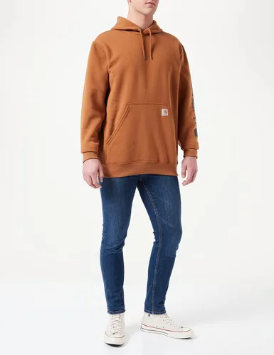 Miniatura 2 de Carhartt - Sudadera holgada para hombre, densidad media, logotipo y gráfico en la manga