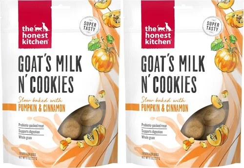 Miniatura 8 de The Honest Kitchen Galletas de leche de cabra N' Cookies: horneadas lentamente con arándanos y vainilla, bolsa de 8 onzas