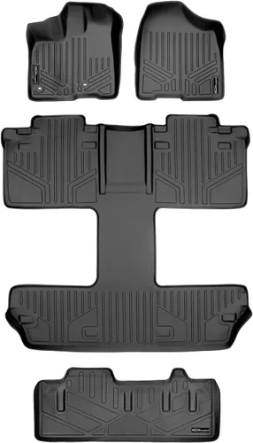 Miniatura 15 de SMARTLINER Alfombrilla de suelo para maletero de carga para todo tipo de clima, detrás de la segunda fila para Toyota Sienna 2011-2012