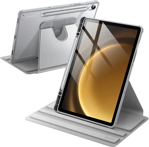 Miniatura 8 de JETech Estuche giratorio para Samsung Galaxy Tab S10 Lite / S10 FE / S9 FE de 10.9 pulgadas / S9 de 11 pulgadas con soporte para S Pen, cubierta