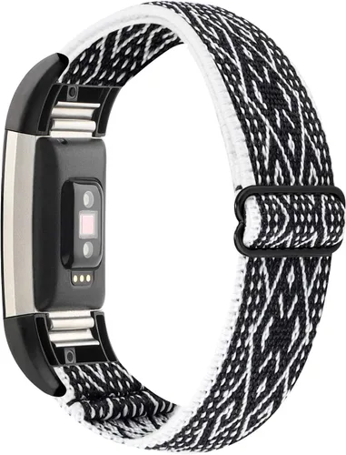 Miniatura 10 de YONWORTH - Banda elástica ajustable para reloj compatible con Fitbit Charge 2. Correa de nailon elástica, suave para muñecas. Pulsera deportiva