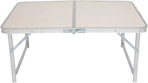 Miniatura 6 de Mesa de picnic plegable, 35.43 x 23.62 x 27.56 pulgadas, mesa plegable de aluminio ligera, mesa de campamento de aluminio, mesa portátil