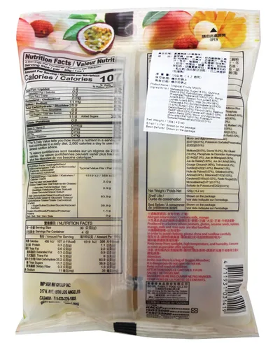 Miniatura 2 de Tropical Fruity Mochi (maracuyá, mango, lichi) Sabores mixtos de 4.2 oz (3 paquetes)