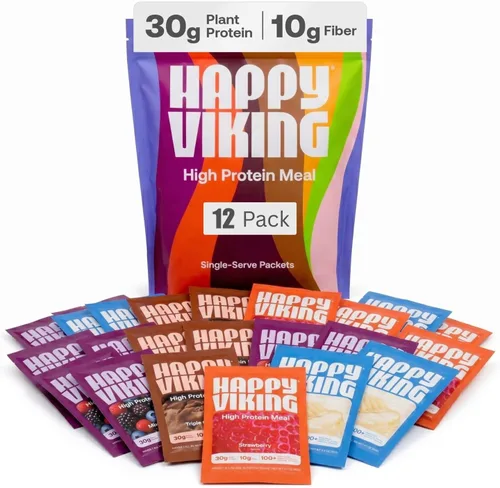 Miniatura 14 de Happy Viking Proteína en Polvo de Chocolate + Súper Alimentos, Creado por Venus Williams, 30G de Proteína, Bajo en Carbohidratos, Cetogénico