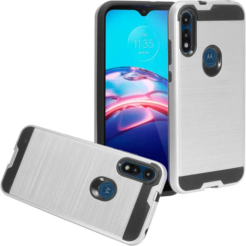 Miniatura 7 de Para Motorola Moto E (2020) XT2052 - Funda de teléfono estilo cepillado - CS3 oro rosa