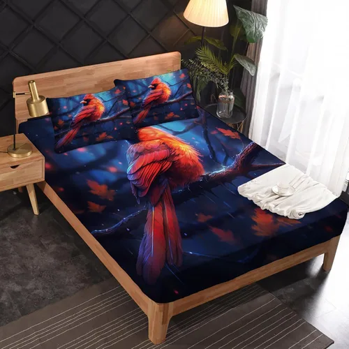 Miniatura 2 de Cardinal Sheets - Juego de sábanas tamaño individual, sábanas de microfibra suave con bolsillo profundo, sábanas y fundas de almohada estampadas sin