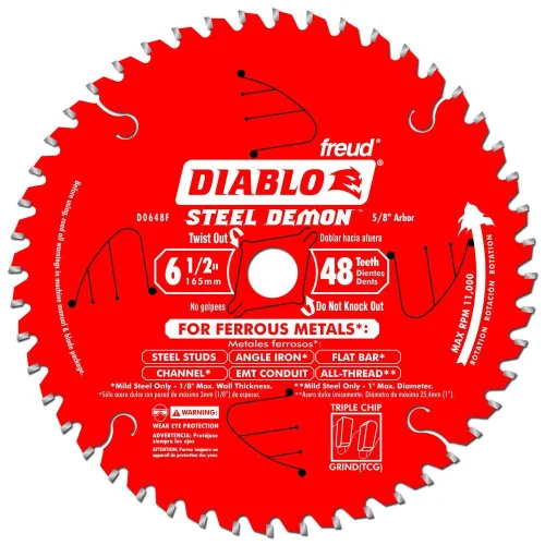 Miniatura 10 de Diablo Hoja de sierra para corte de metal Steel Demon Cermet II de acero de 8 pulgadas x 42 dientes – Vida útil hasta 25 veces más larga, cortes 10