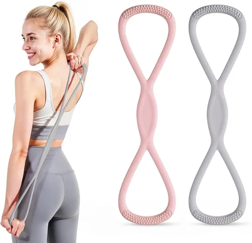 Miniatura 13 de Figura 8 banda de resistencia, figura 8 bandas de resistencia para mujeres y hombres, figura de banda de resistencia para entrenamiento, asas 15