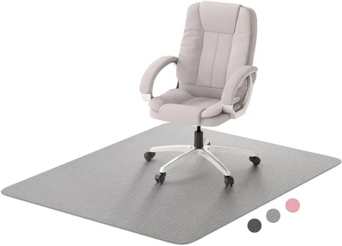 Miniatura 9 de Hsurbtra Tapete para silla de oficina para suelo de madera dura, 35 x 47 pulgadas, tapete antideslizante grande para silla de computadora, protector