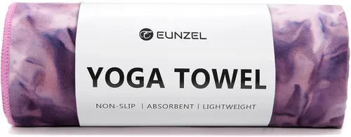 Miniatura 10 de Eunzel Toalla de Yoga Caliente Antideslizante Toalla de Esterilla de Yoga Toalla de Microfibra Ultra Absorbente para Yoga Caliente, Pilates, Bikram