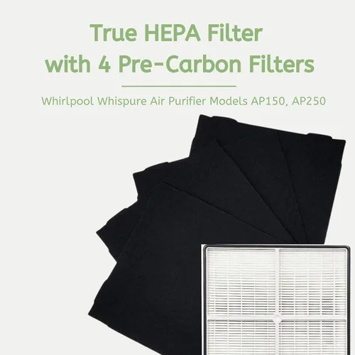 Miniatura 4 de Nispira 1183054K 8171434K True HEPA Carbon Pre Filtro para Whirlpool Whispure purificador de aire AP510, AP530, AP450, AP45030HO AP51030K WP500