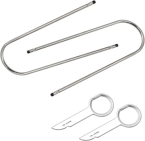Miniatura 9 de Kit de herramientas de extracción de radio y herramienta de palanca de extracción universal para reproductor de CD estéreo para la mayoría de autos