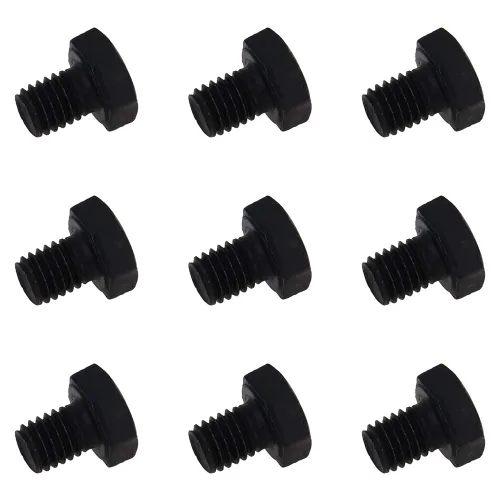 Miniatura 9 de Aicosineg M8 x 0.394 in Acero al carbono Grado 8.8 Tornillo de cabeza hexagonal externa Tornillos de rosca métrica Tornillos hexagonales sujetador