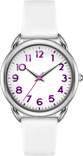 Miniatura 5 de Bisley Watch for Women Numeral Dial Easy to Read Silicone Strap Fit for All Wrist Waterproof Fasion Watch Gift for Her