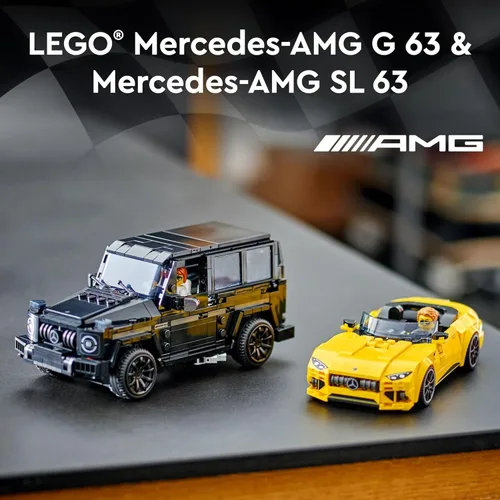Miniatura 2 de LEGO Speed Champions Mercedes-AMG G 63 y Mercedes-AMG SL 63 Juguetes de Construcción - Coches de Juguete de Juego de Simulación para Niños y Niñas