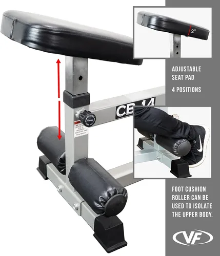 Miniatura 8 de Valor Fitness Seated Row Machine – Plate Loaded with Converging Arms & Multi-Grip Handles, 400 lb Capacity, 2" Plate Adapters for Back & Chest