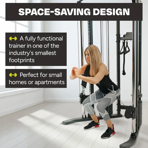 Miniatura 4 de Inspire Fitness FTX - Entrenador funcional compacto para el hogar con accesorios - Diseño que ahorra espacio - Máquina de cable para gimnasio