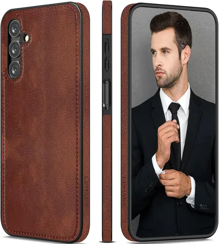Miniatura 9 de LOHASIC Fundas de cuero para Samsung Galaxy S25, funda elegante de poliuretano de alta calidad para hombres y mujeres, suave antideslizante, Negro