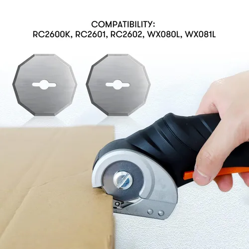 Miniatura 2 de Cuchillas rotativas de repuesto compatibles con tijeras eléctricas inalámbricas Worx WX082L 4V ZipSnip, cuchillas de repuesto WA2300 compatibles