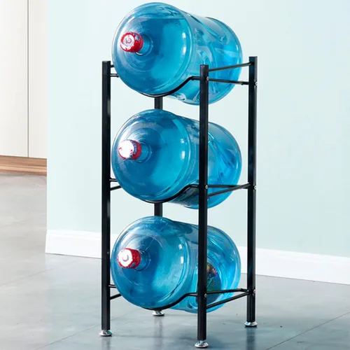 Miniatura 8 de Soporte para jarra de agua de 5 galones, estante de almacenamiento para botellas de agua, estante de soporte para contenedor de agua, organizador