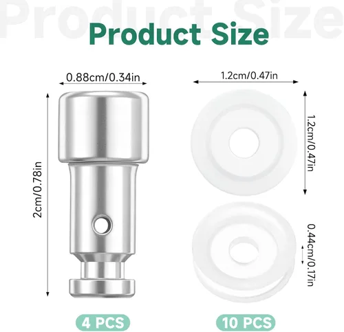 Miniatura 2 de Sello de válvula de flotador para piezas de repuesto de olla instantánea con junta de 10 selladores Pressure Cooker Silicone Pressure Valve