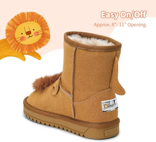Miniatura 2 de DREAM PAIRS Boys Girls Snow Boots ToddlerLittle Kids Winter Cute Shoes