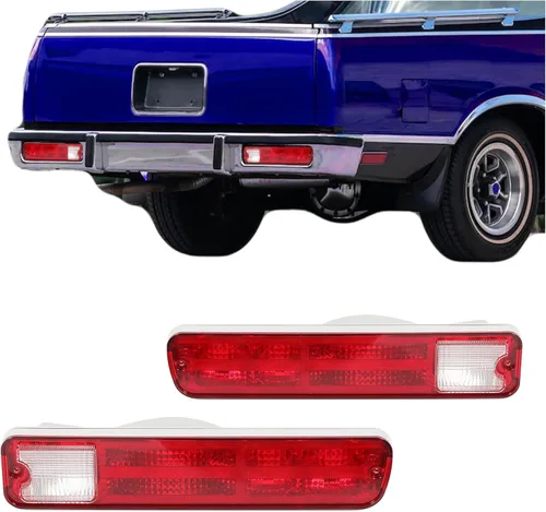 KUAFU Lámpara de luz trasera compatible con Chevy Chevrolet El Camino Malibu GMC Caballero Station Wagon 1979-1987, luz trasera del lado del