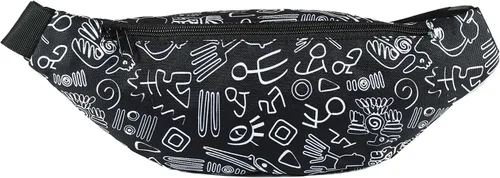 Miniatura 6 de Riñonera Vibe Festival Gear para hombre y mujer, muchos estampados, negro holográfico, plateado, dorado, bonita riñonera para festival rave