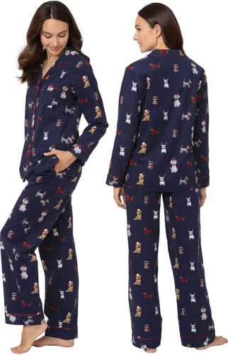 Miniatura 2 de PajamaGram Pijamas de franela suave, para amantes de las mascotas, para mujer