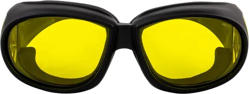 Miniatura 7 de Global Vision Outfitter - Gafas de sol de seguridad antivaho para montar en motocicleta, 2 pares con lentes ahumados y amarillos