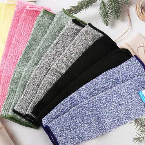 Miniatura 7 de 6 pares de mangas protectoras de brazo nivel 5 resistente a los cortes 12.2 in, unisex, antiabrasión, antiarañazos, antimordeduras, para brazos