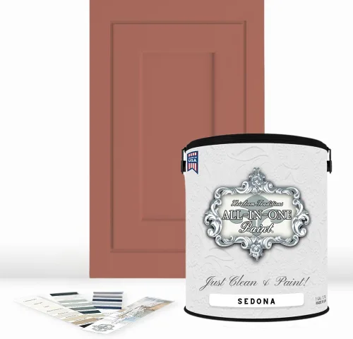 Miniatura 74 de Pintura TODO EN UNO, Abbey (gris cálido), Muestra de 8oz - Pintura duradera para gabinetes y muebles. Imprimación y capa superior incorporadas,
