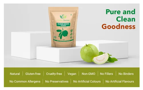 Miniatura 5 de Polvo de hoja de guayaba (100% natural y puro), té de hoja de guayaba, vegano (16 onzas - 1 paquete)
