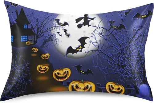Miniatura 9 de Nander Funda de almohada de satén estándar de Pascua, huevos coloridos y orejas de conejo, funda de almohada para el hogar, funda de almohada suave