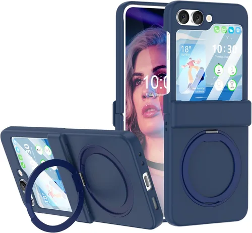 Miniatura 15 de Funda magnética diseñada para Galaxy Z Flip 5 con protección de bisagra y soporte [compatible con MagSafe] para Samsung Flip 5 Slim Funda protectora