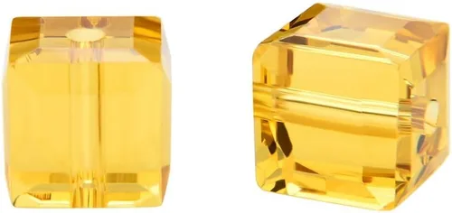 Miniatura 27 de 50 piezas Adabele cuentas austriacas de 6 mm de cristal facetado en cubo amatista sueltas, compatibles con cristales Swarovski Preciosa 5601 SSC611