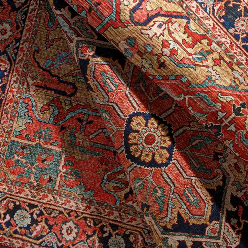 Miniatura 7 de Livabliss Alfons Medallion Alfombra oriental, 5 x 7 pies 6 pulgadas, rojo/dorado Oro rojo