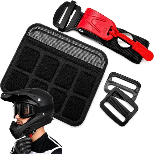 Miniatura 12 de Helmet Quick Release Buckle Kit, Metal Helmet Chin Strap Adapter, Compatible with Classic D-Rings Helmet